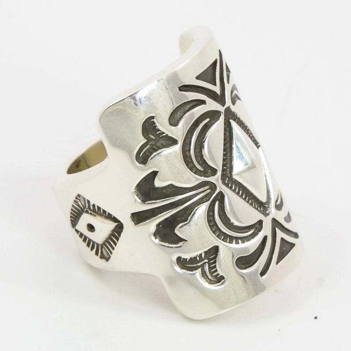 Stamped Silver Ring