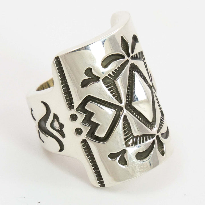 Stamped Silver Ring