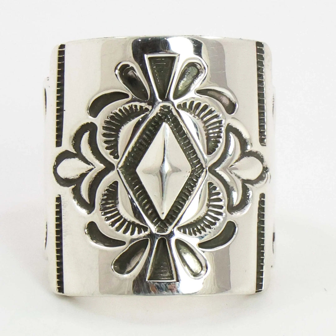 Stamped Silver Ring