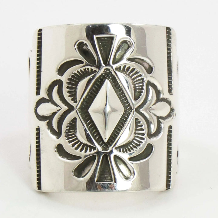 Stamped Silver Ring