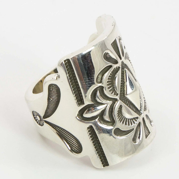 Stamped Silver Ring
