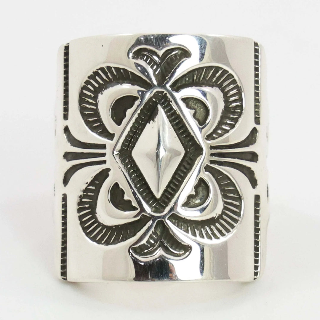 Stamped Silver Ring