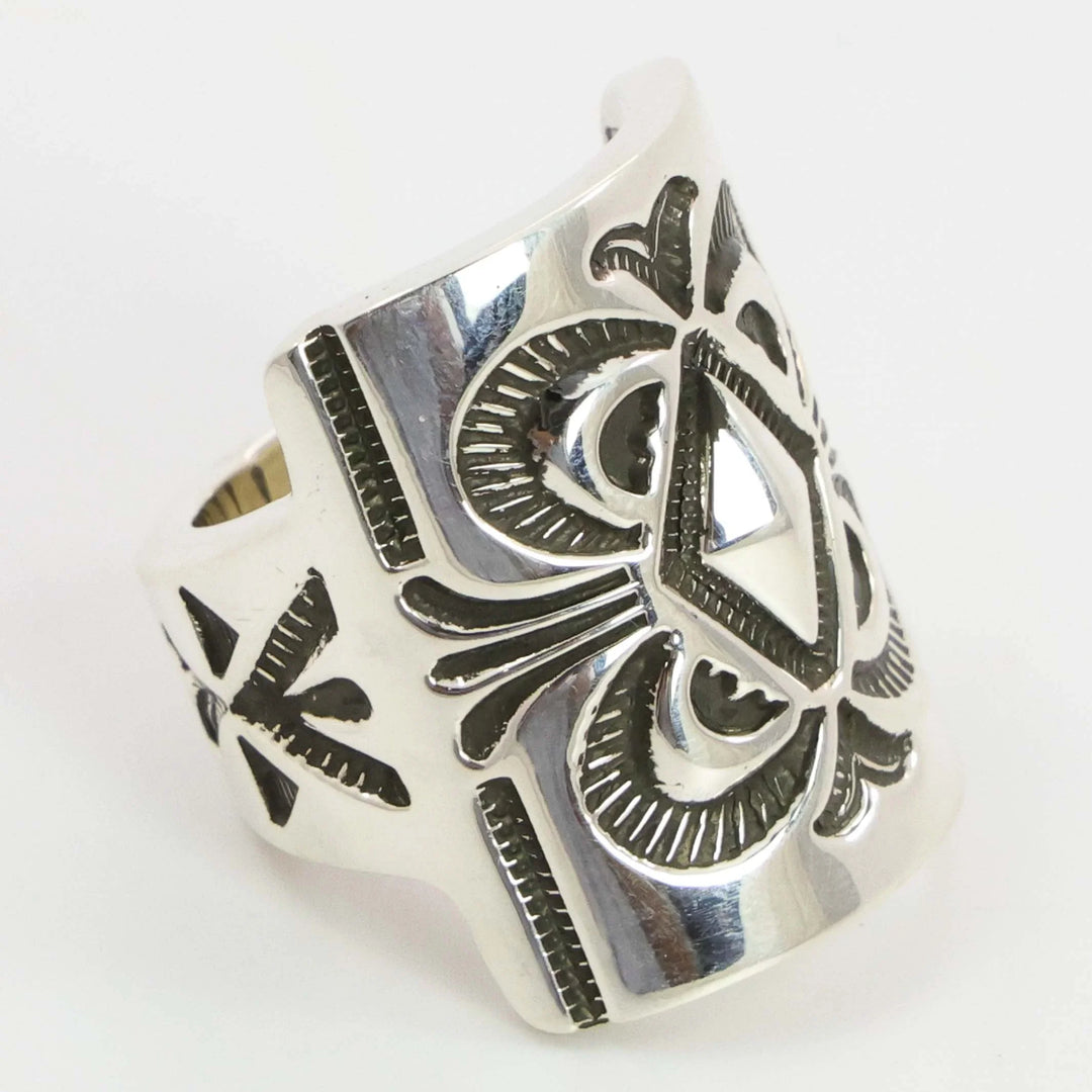 Stamped Silver Ring