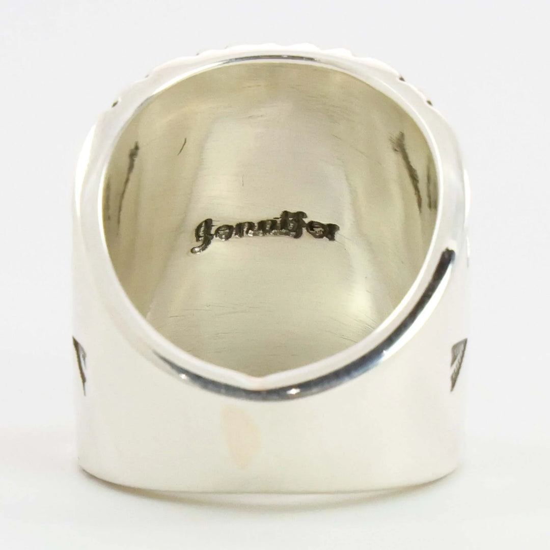 Stamped Silver Ring