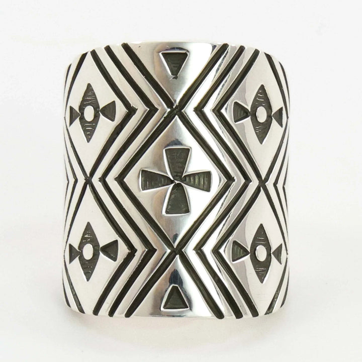 Stamped Silver Ring