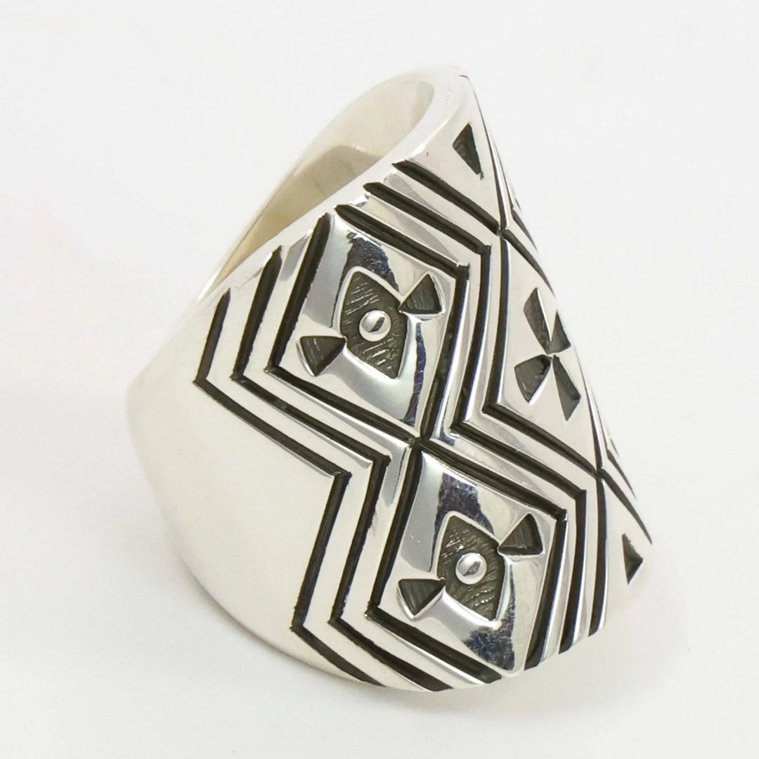 Stamped Silver Ring