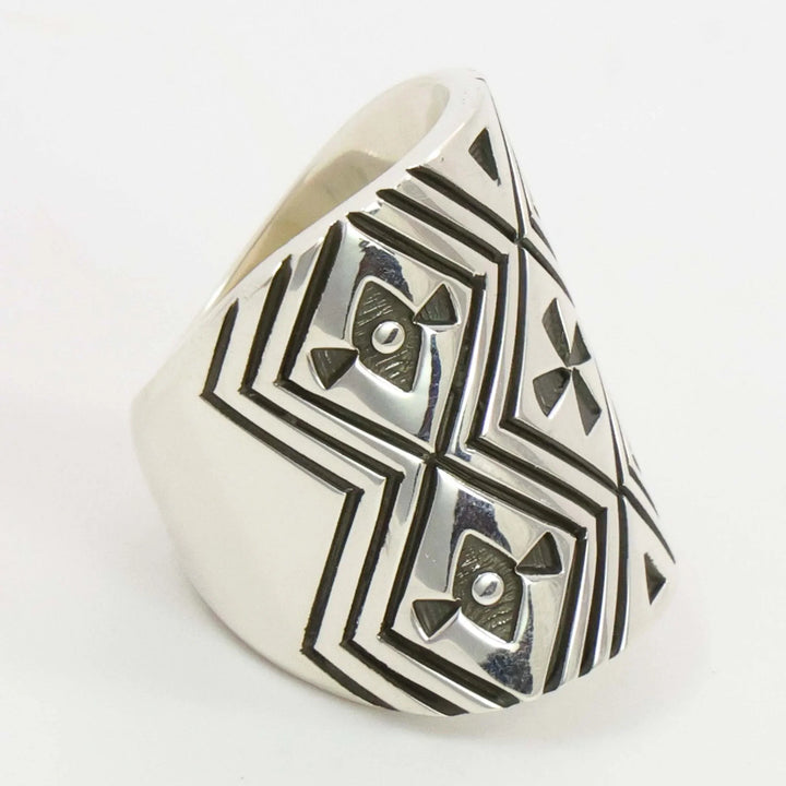 Stamped Silver Ring