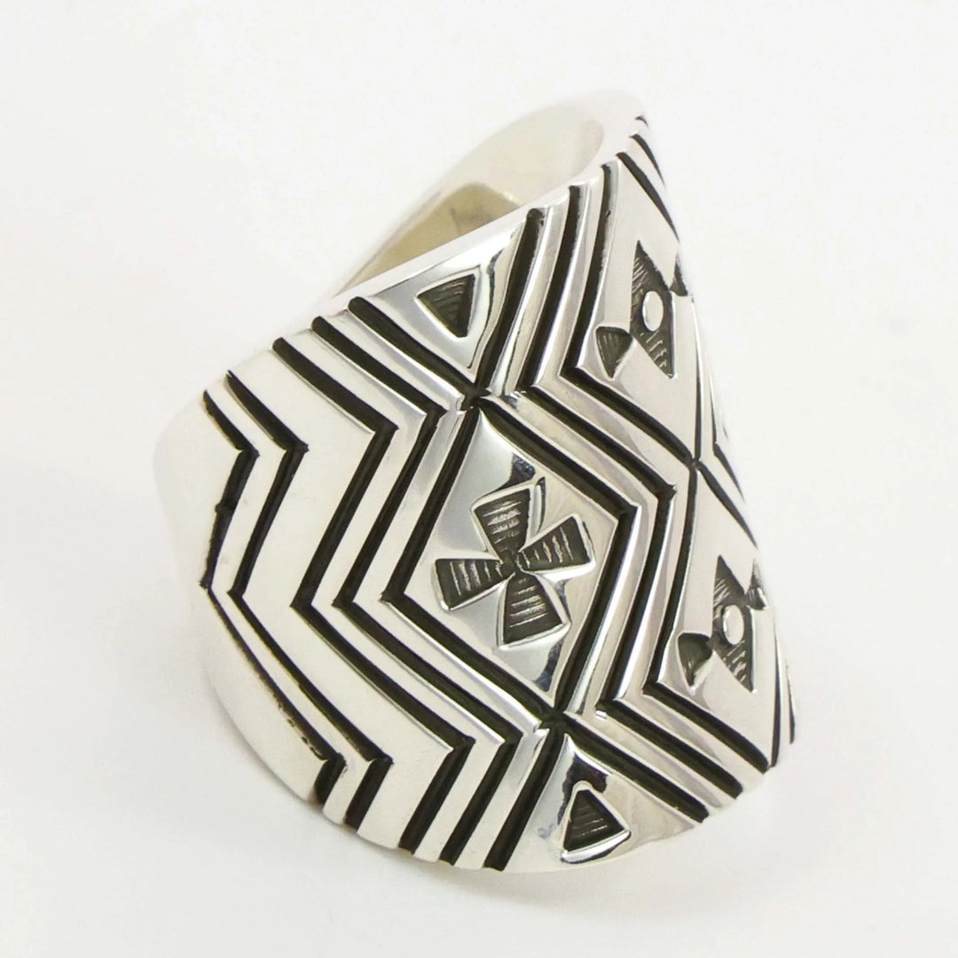 Stamped Silver Ring