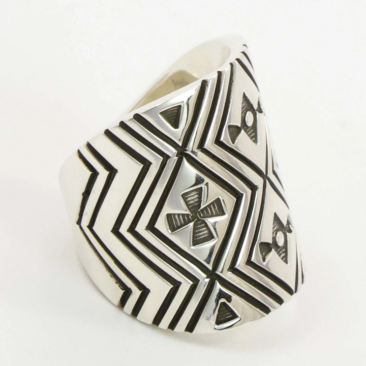 Stamped Silver Ring