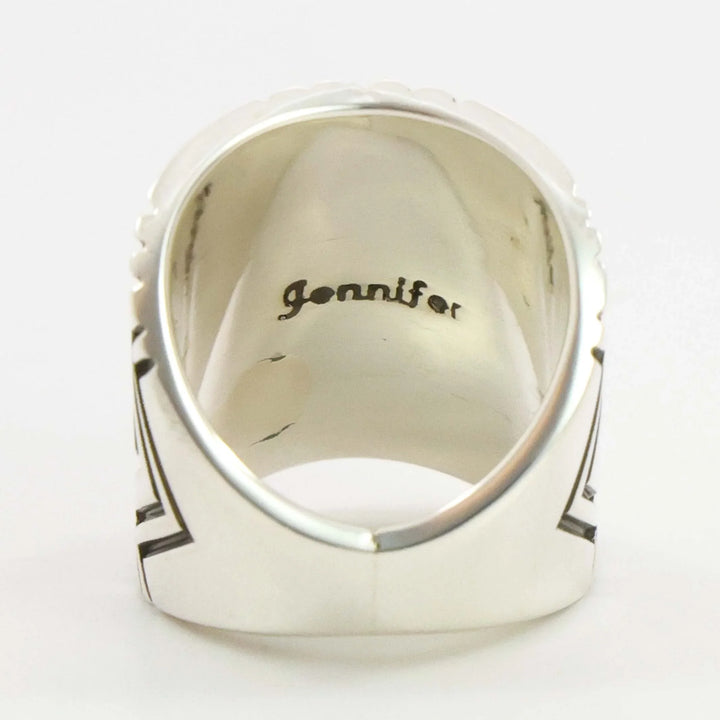 Stamped Silver Ring
