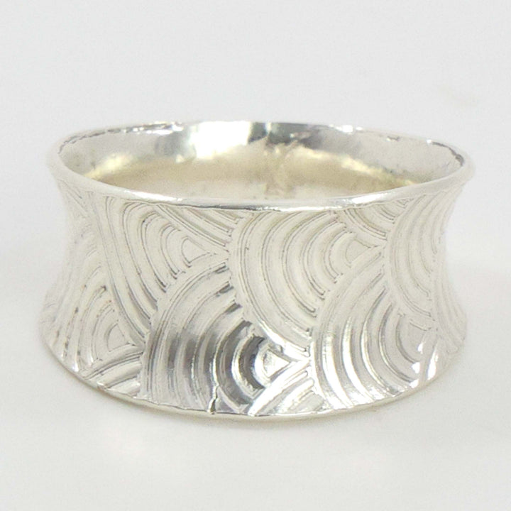 Stamped Silver Ring