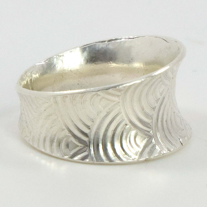 Stamped Silver Ring