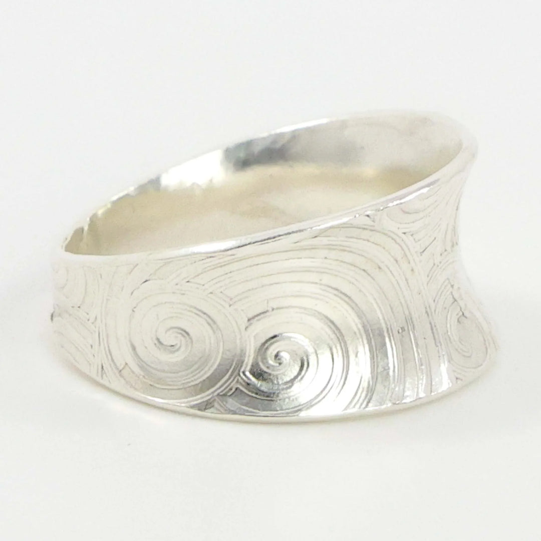 Stamped Silver Ring