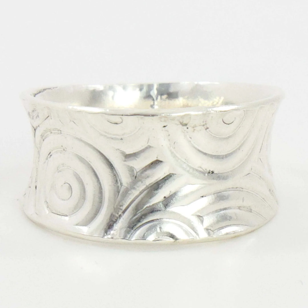 Stamped Silver Ring