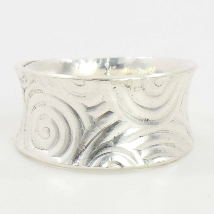 Stamped Silver Ring