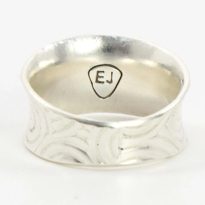 Stamped Silver Ring