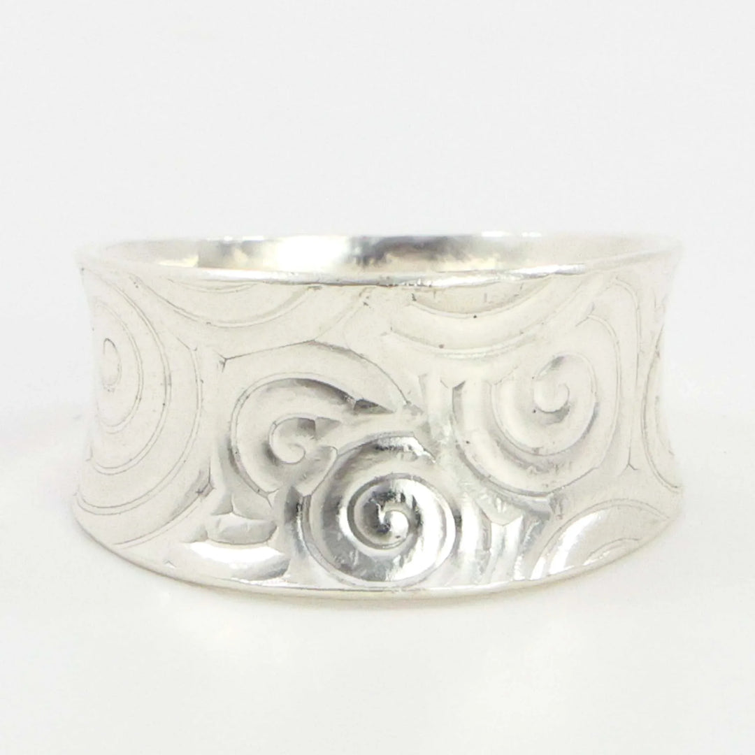Stamped Silver Ring