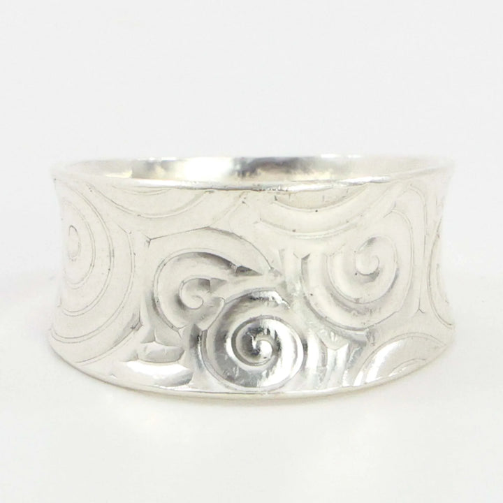 Stamped Silver Ring