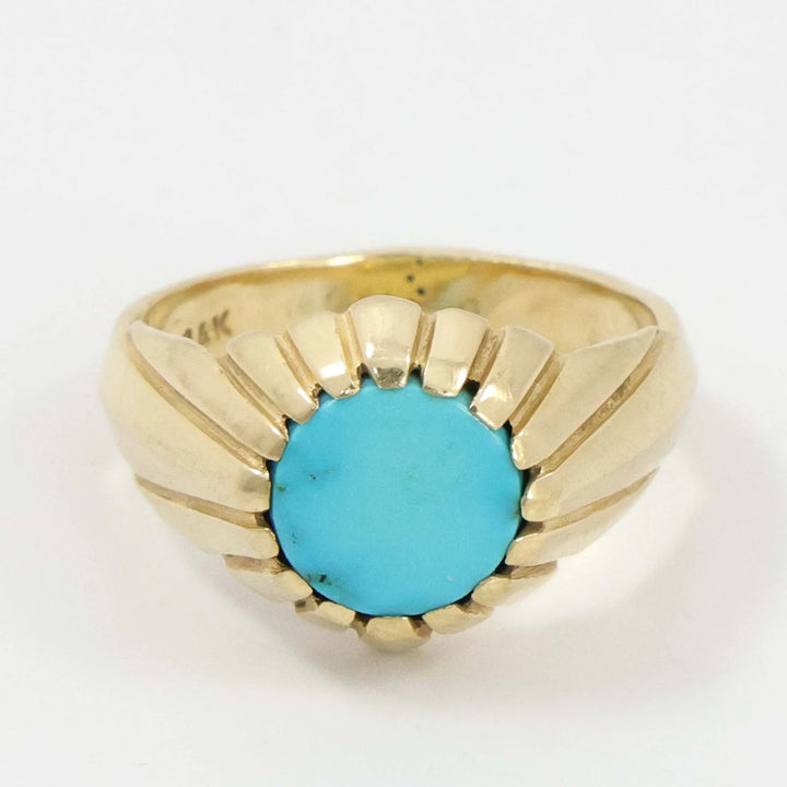 Gold and Turquoise Ring