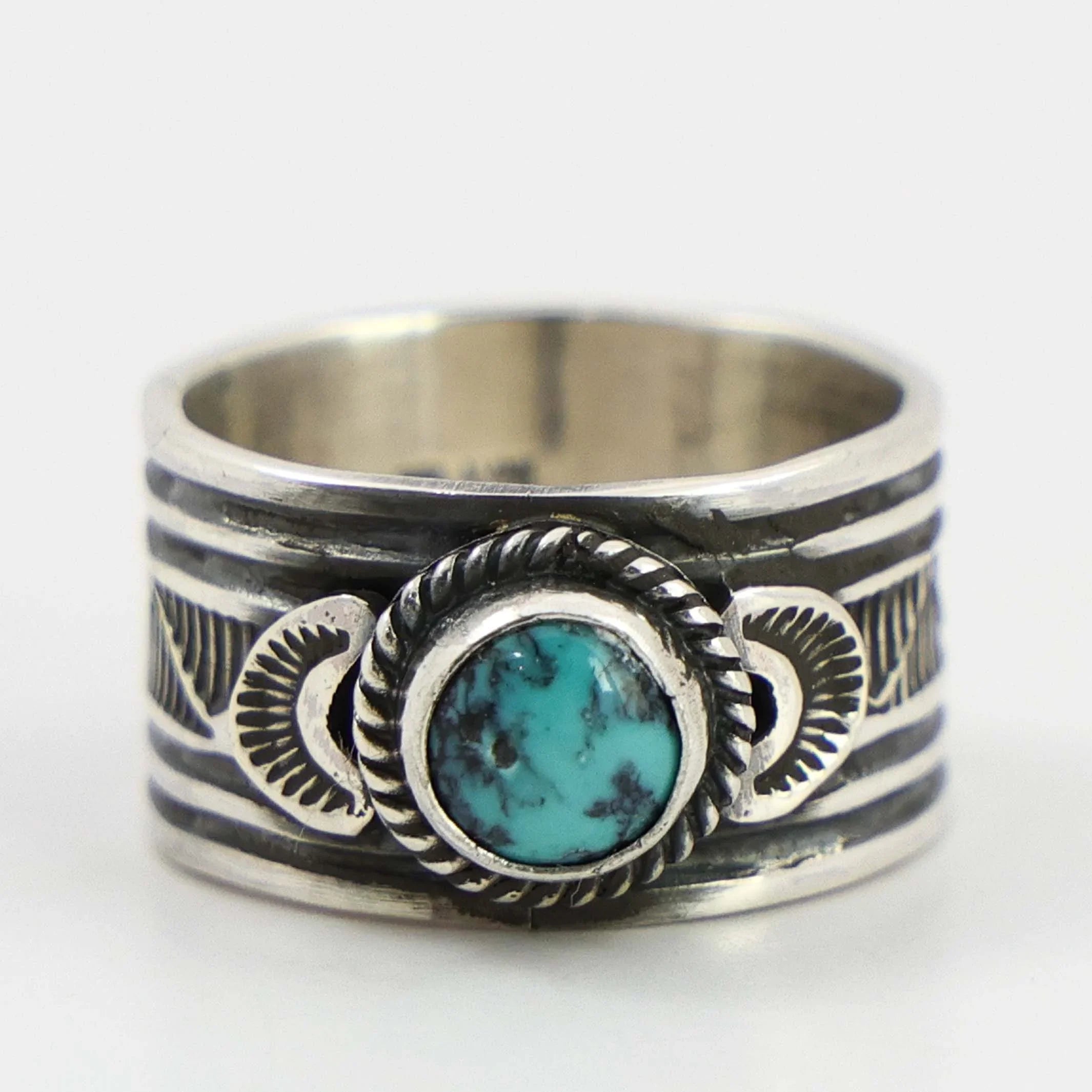 Aaron Toadlena アーロントードレナ ターコイズ ナバホ族：ターコイズマウンテンバングル【Aaron Toadlena