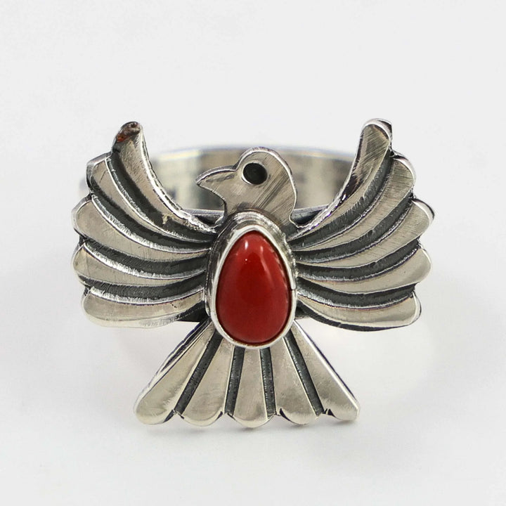 Coral Thunderbird Ring