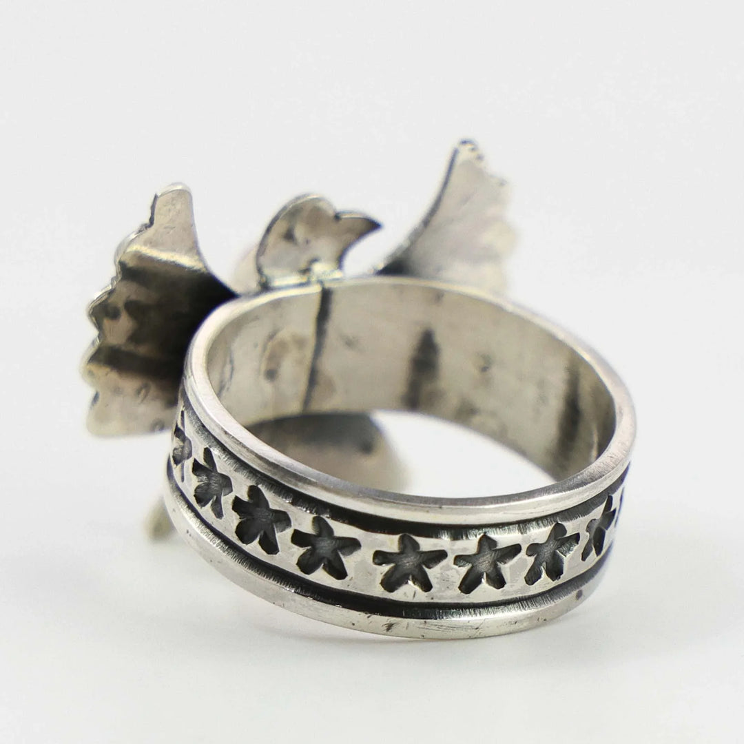 Coral Thunderbird Ring