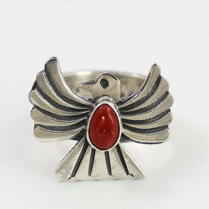 Coral Thunderbird Ring