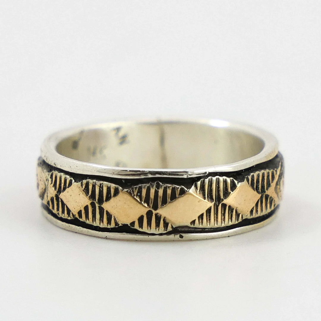 Gold on Silver Ring