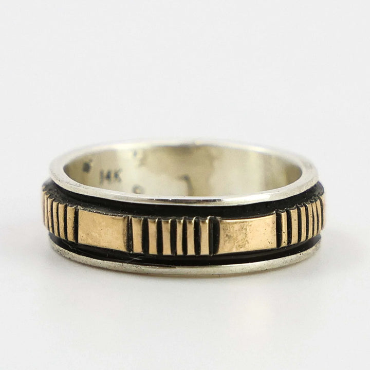 Gold on Silver Ring