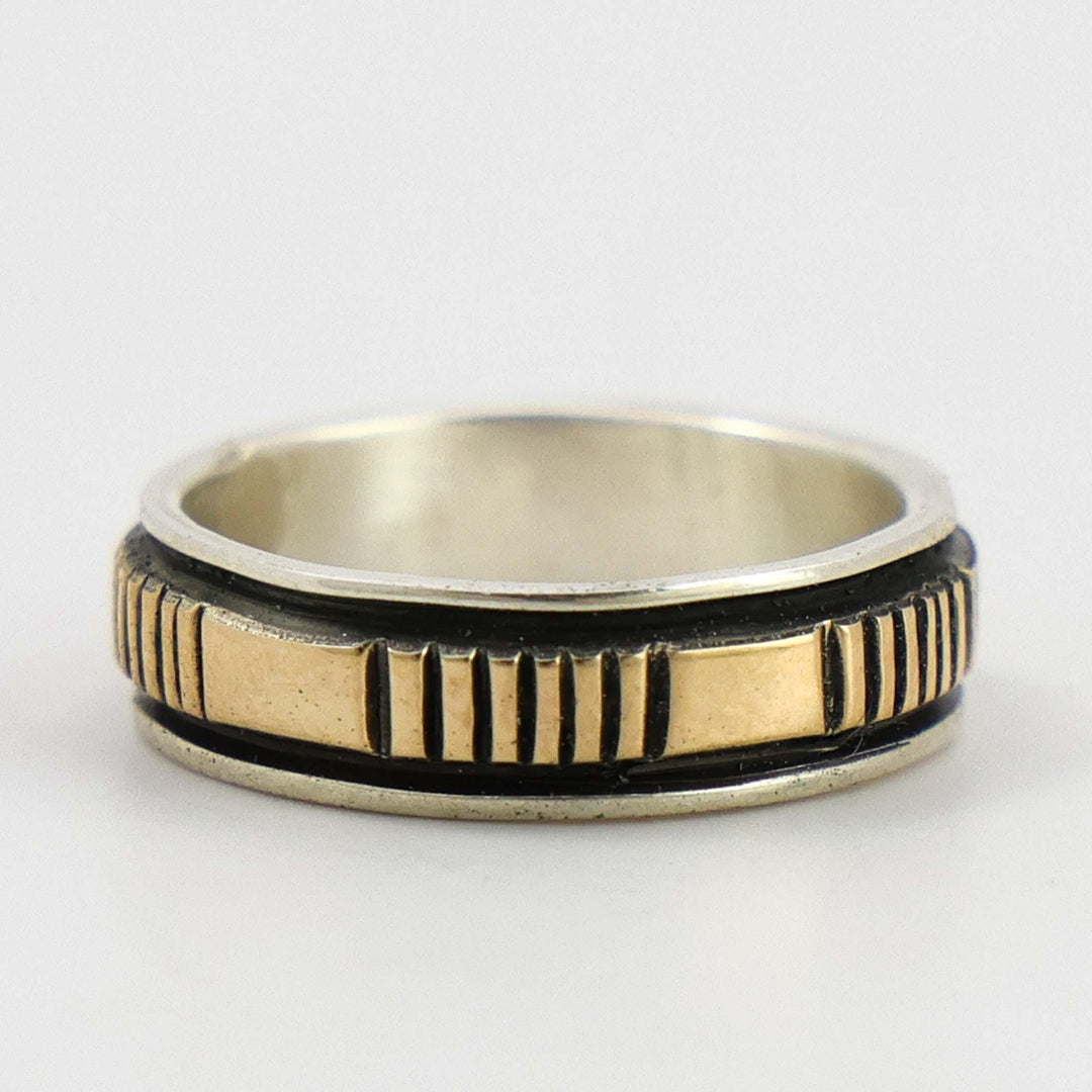Gold on Silver Ring