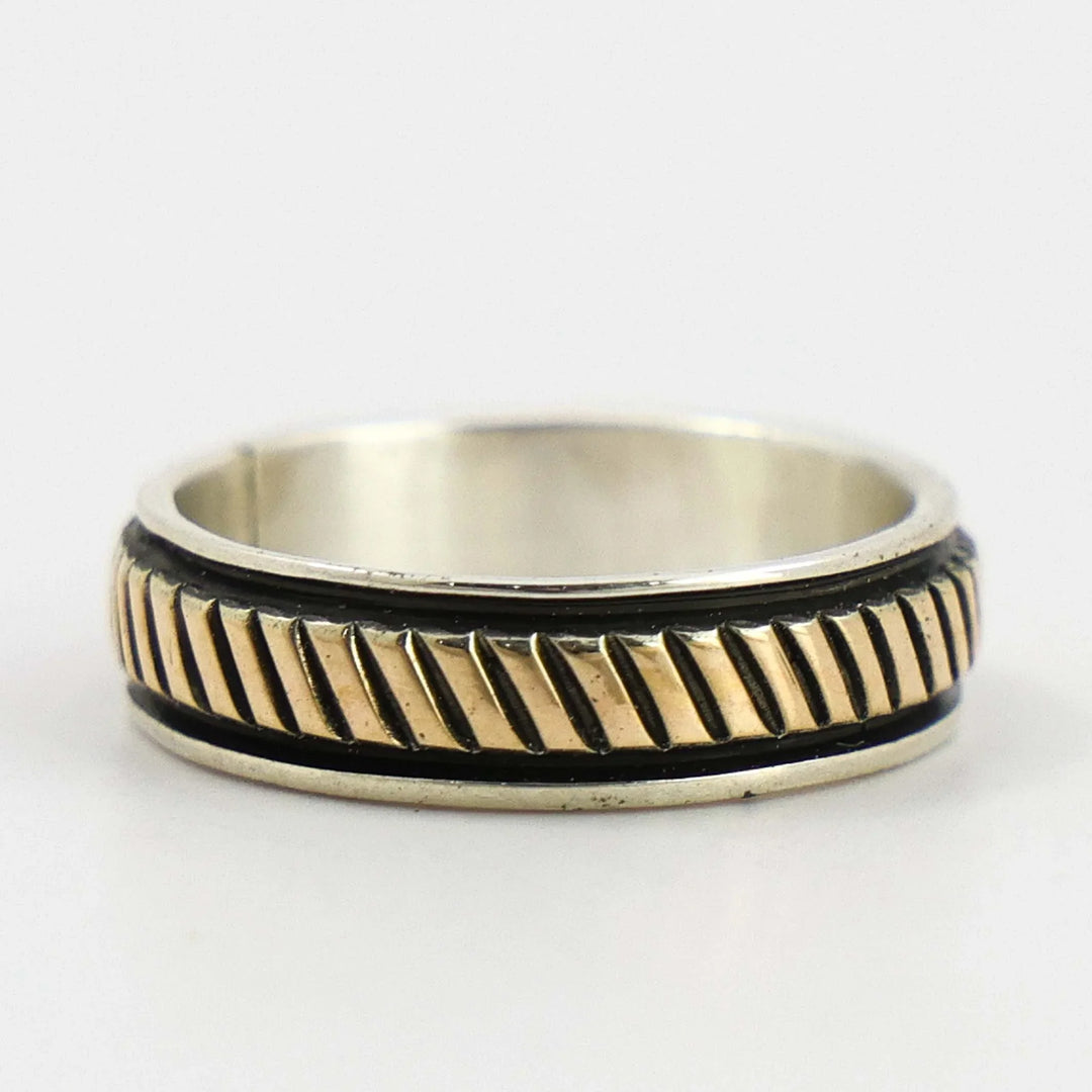 Gold on Silver Ring