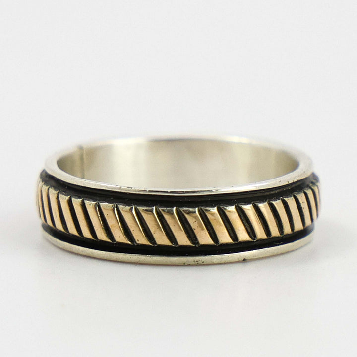 Gold on Silver Ring