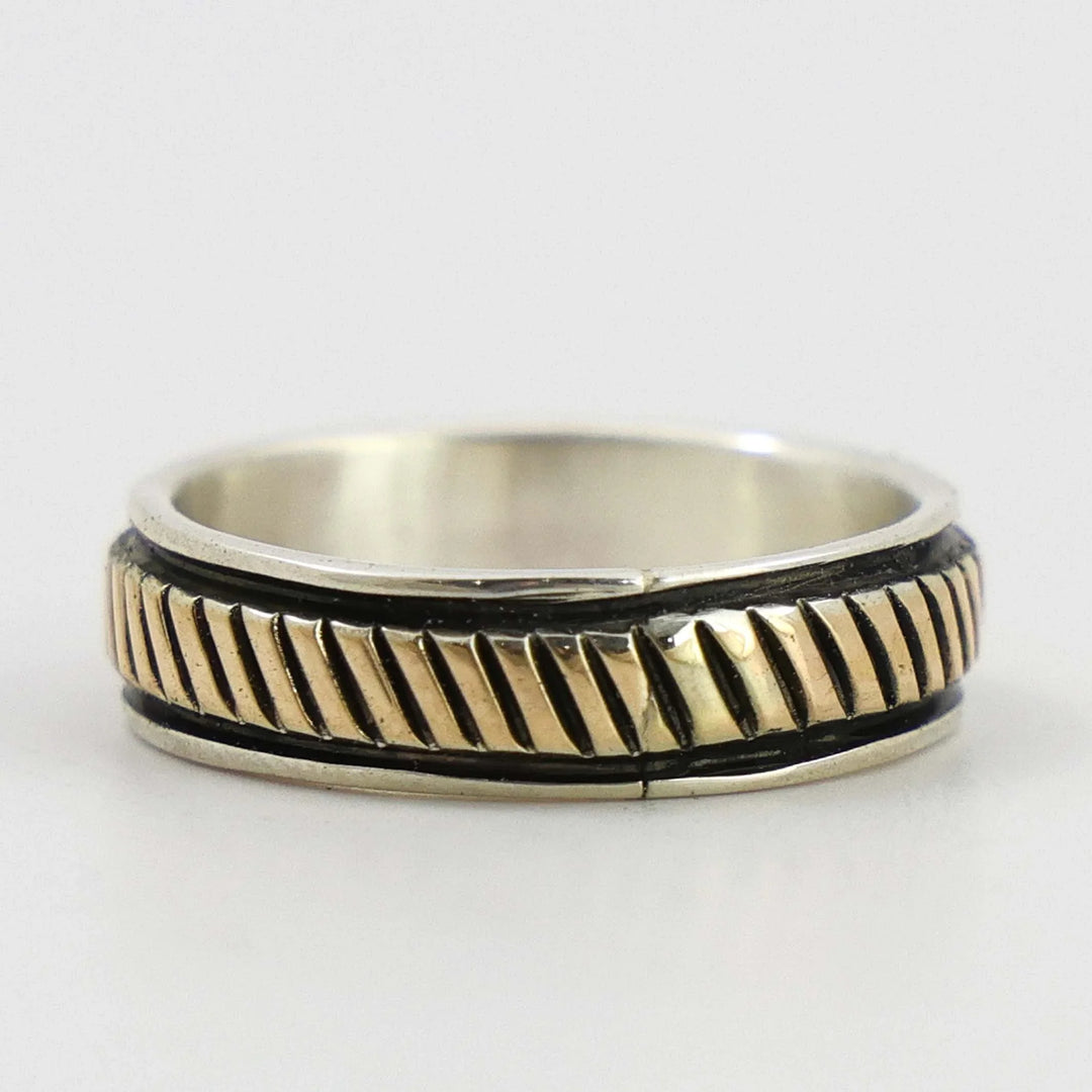 Gold on Silver Ring
