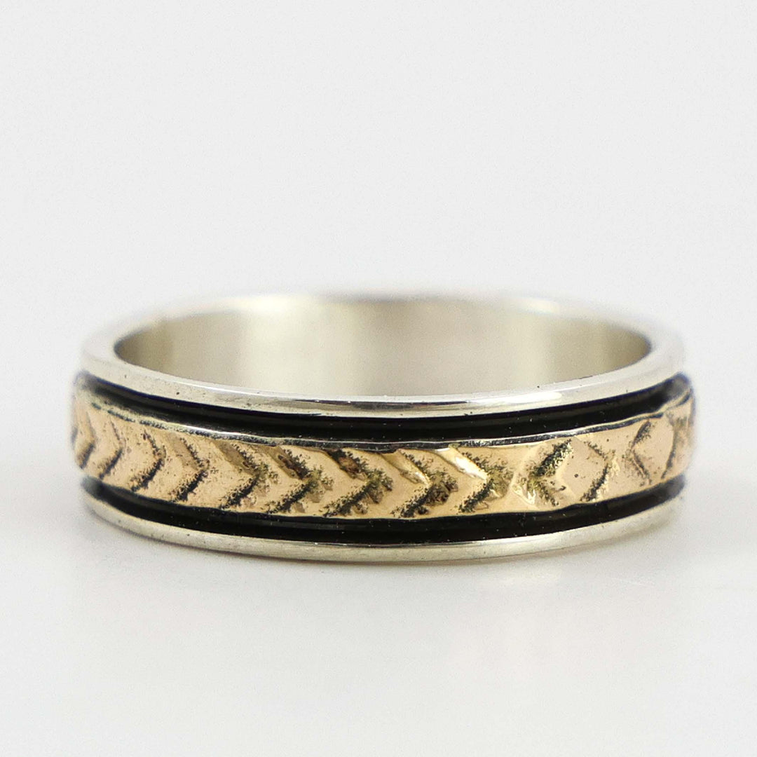 Gold on Silver Ring