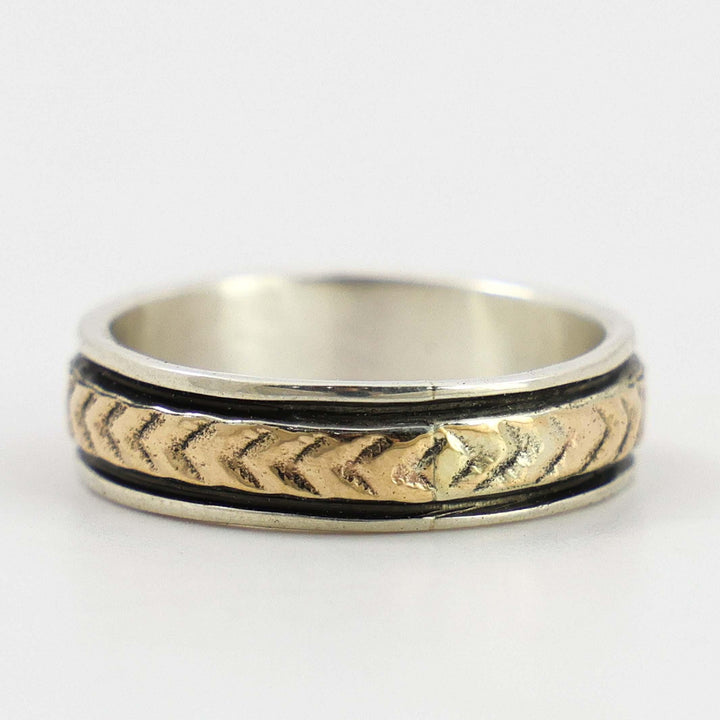 Gold on Silver Ring