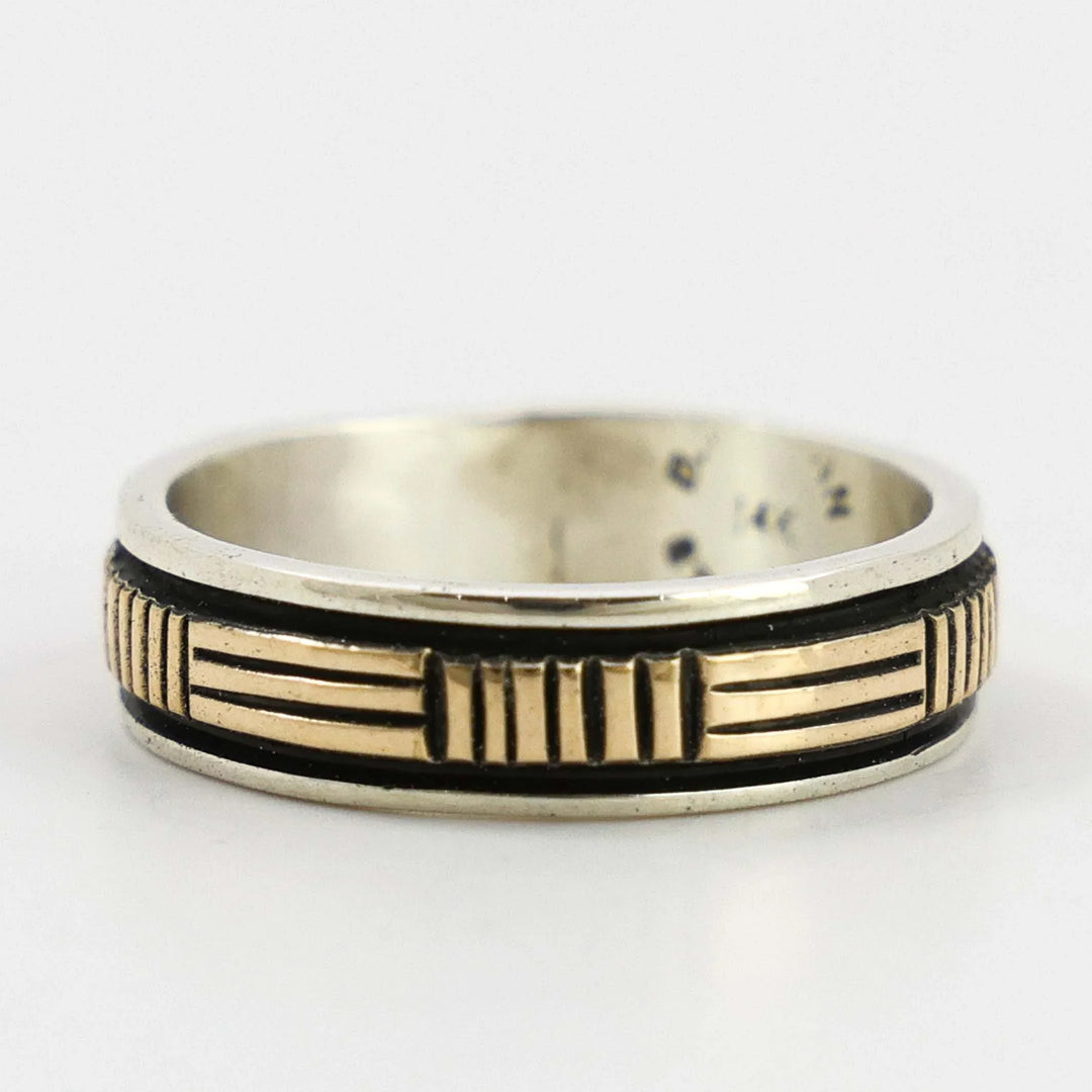 Gold on Silver Ring