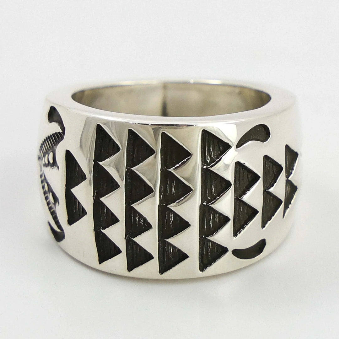 Stamped Silver Ring