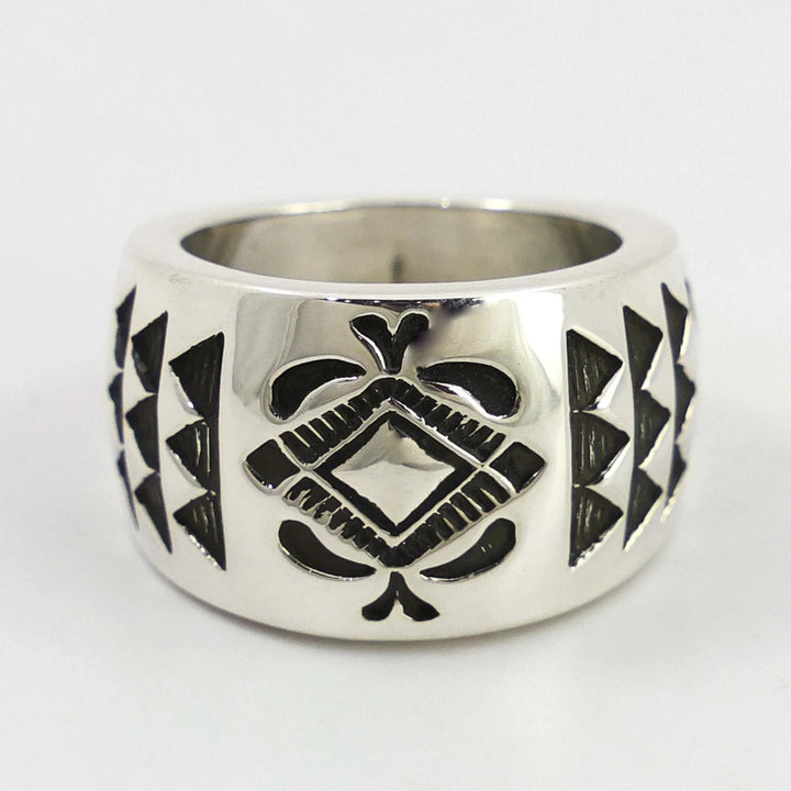 Stamped Silver Ring