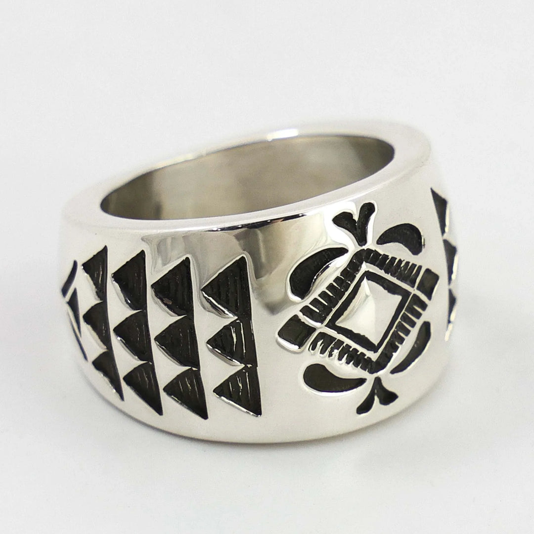 Stamped Silver Ring
