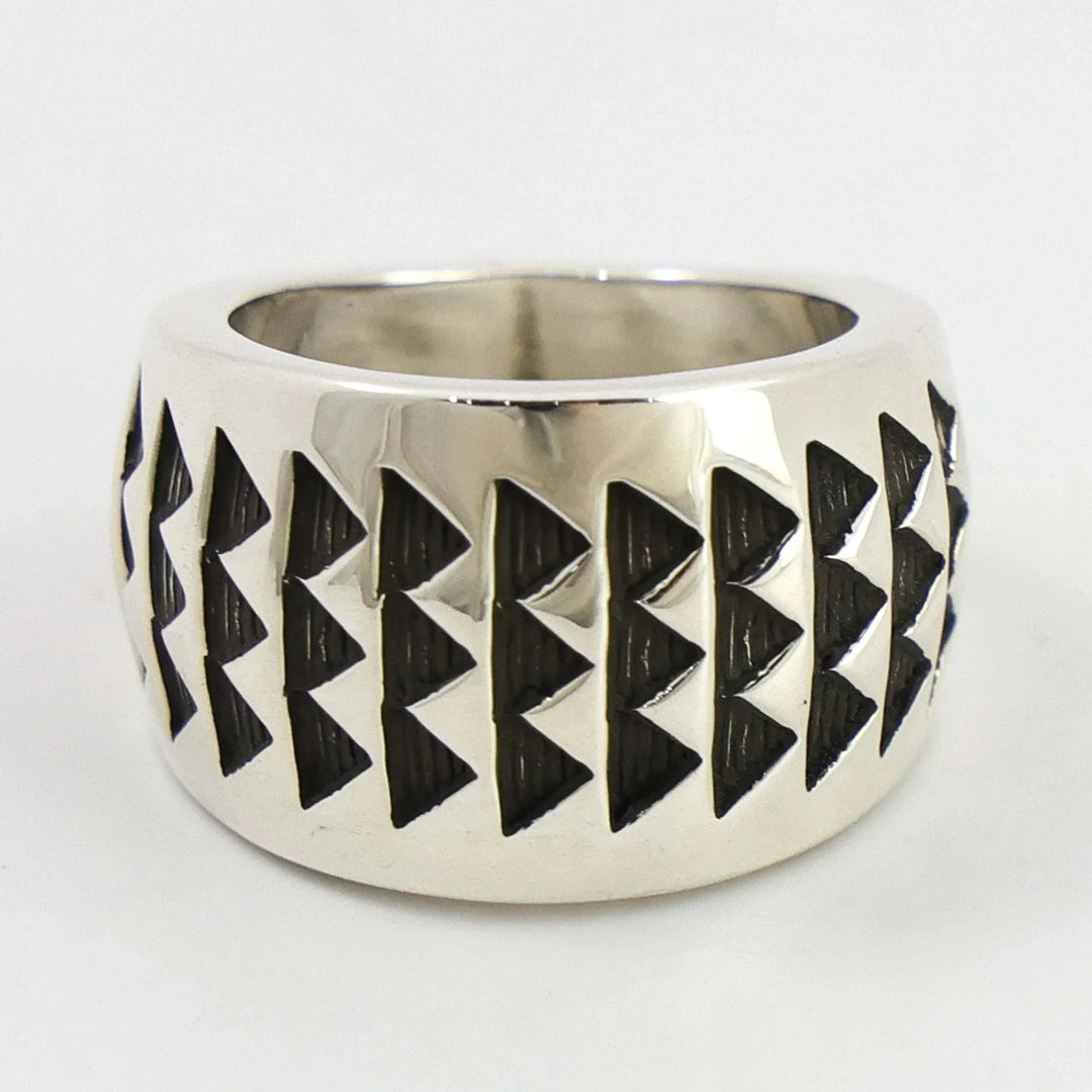 Stamped Silver Ring