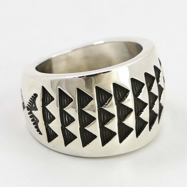 Stamped Silver Ring