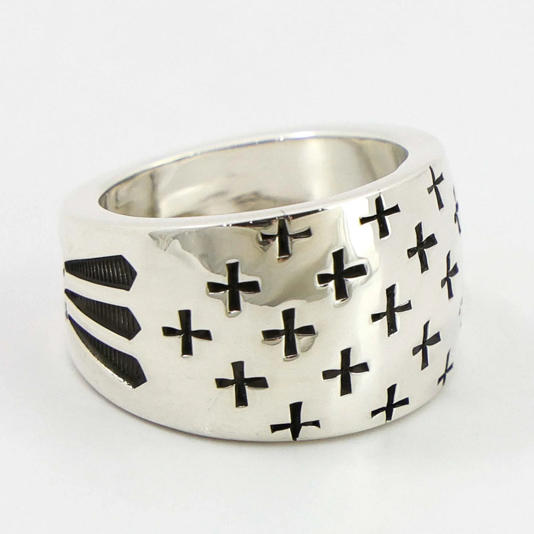 Stamped Silver Ring