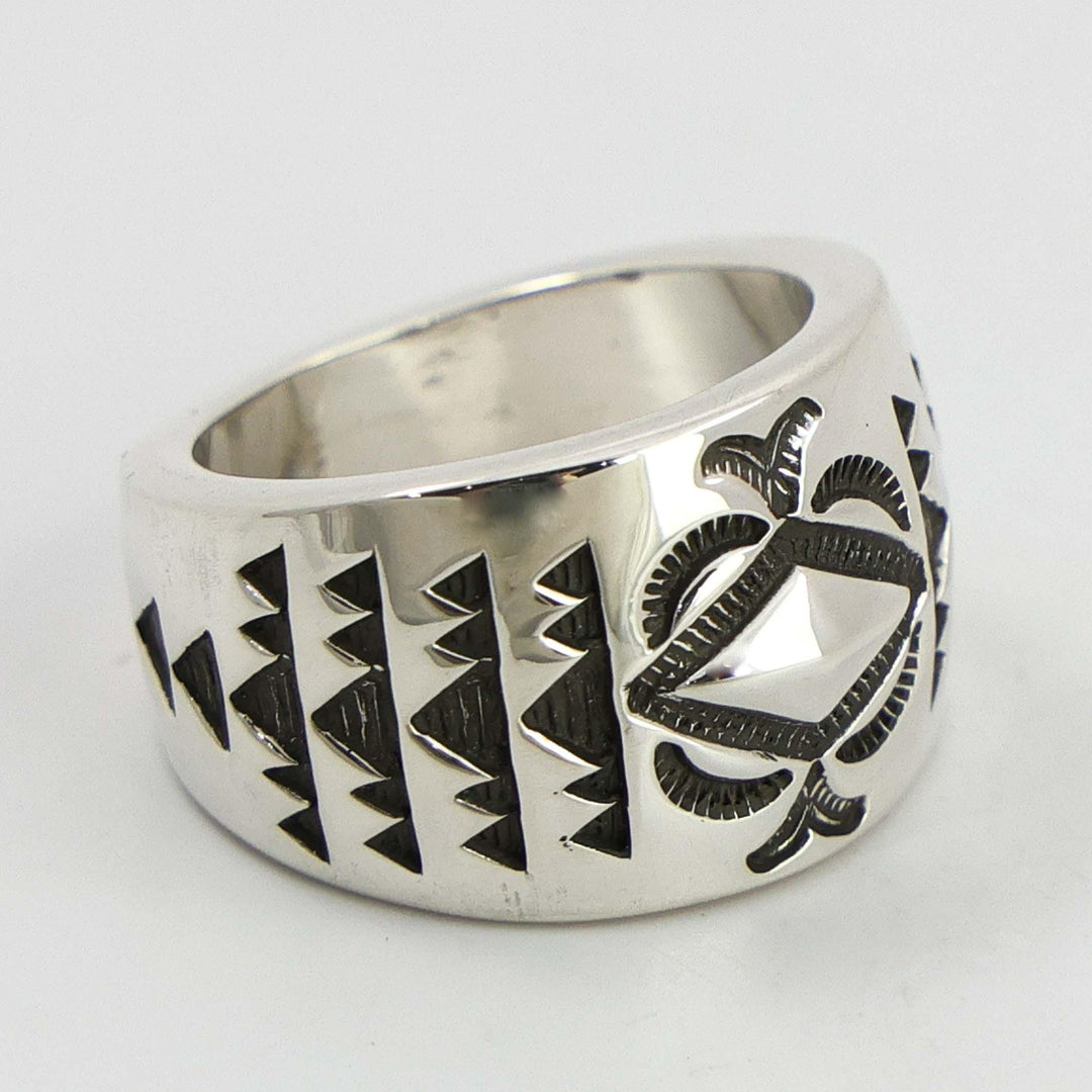 Stamped Silver Ring