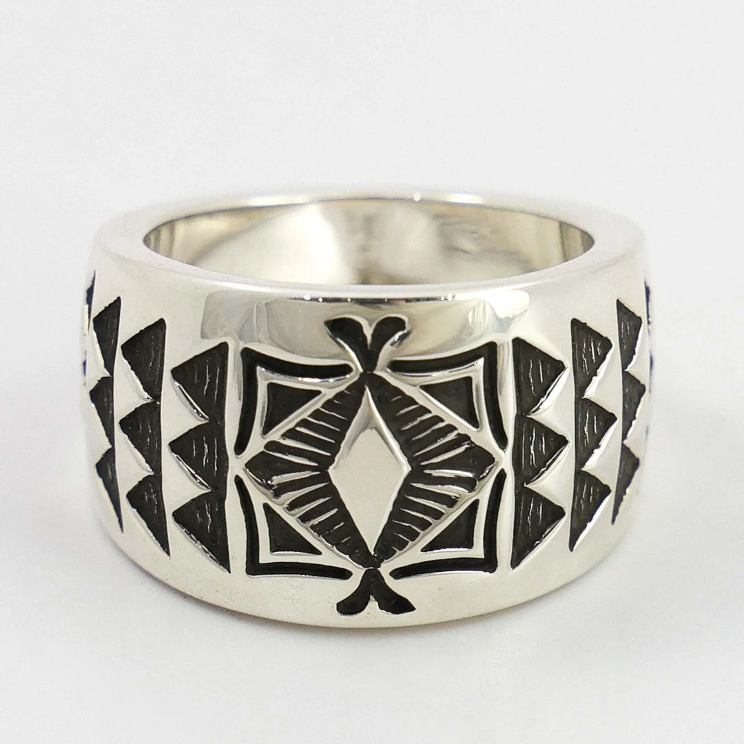 Stamped Silver Ring