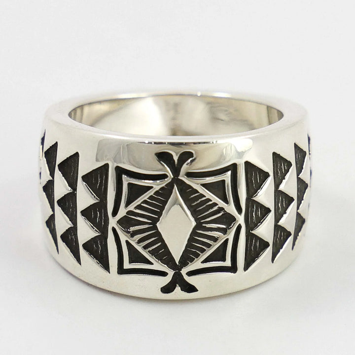 Stamped Silver Ring