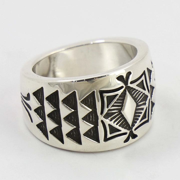 Stamped Silver Ring