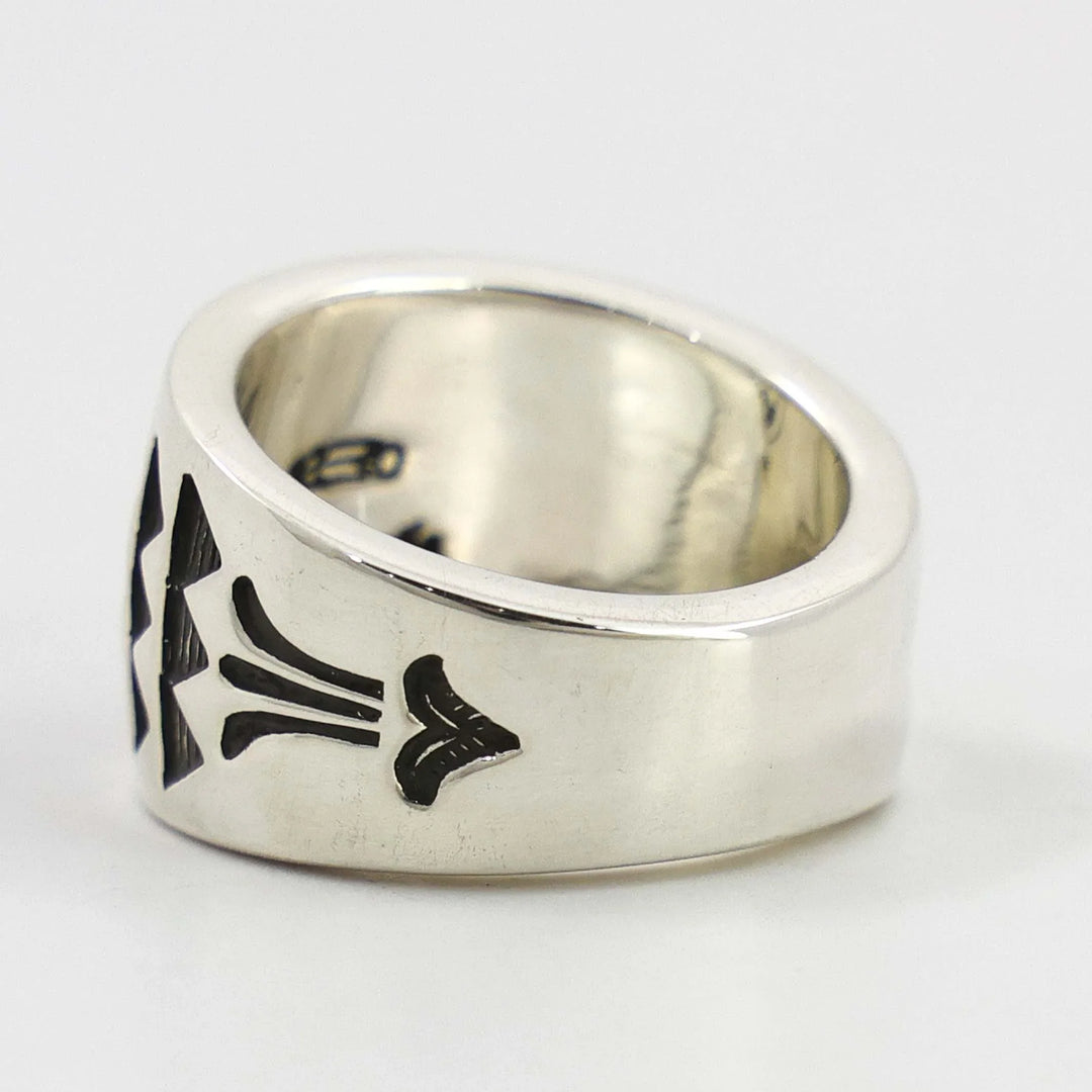 Stamped Silver Ring