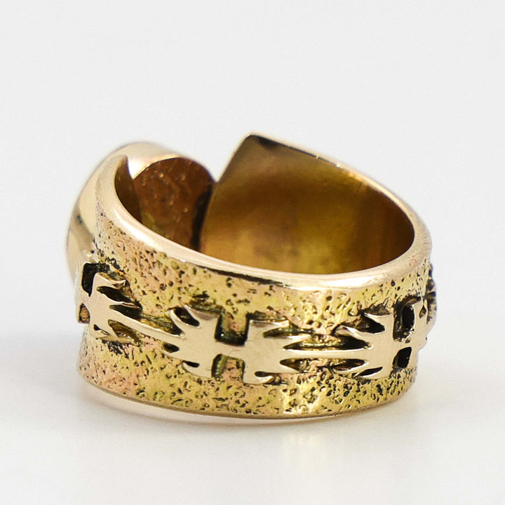 Gold and Turquoise Ring