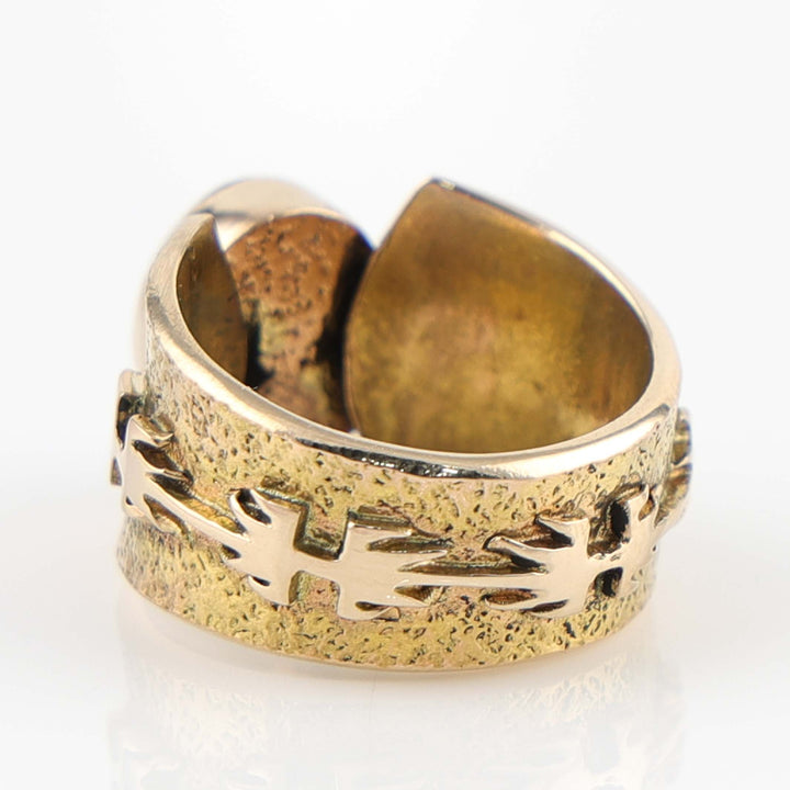 Gold and Turquoise Ring