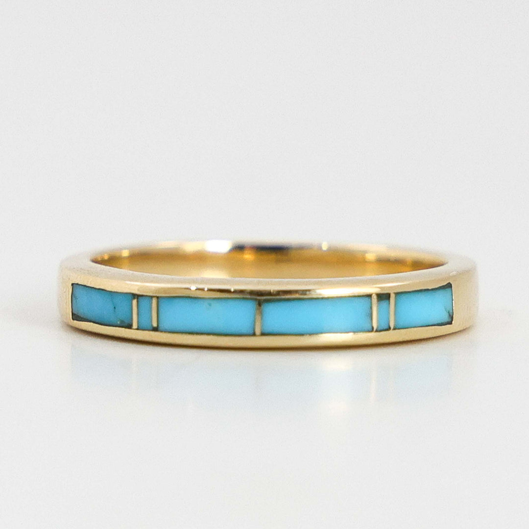 Gold and Turquoise Ring